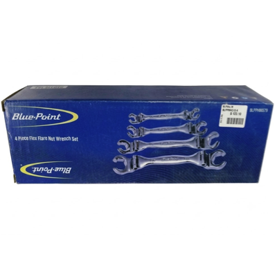 BluePoint 10MM-22MM FLEXIBLE FLARE NUT WRENCH 4PC/SET BLPFNM4FS4